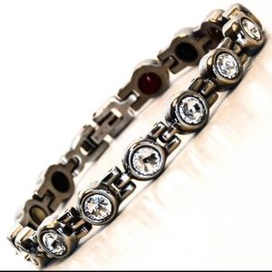 Silver Crystals Healing Bracelet